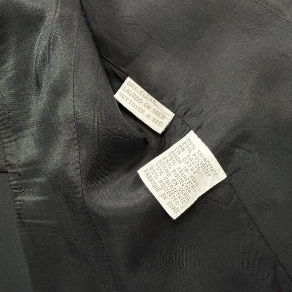 Vintage Jones New York Single Button Black Tuxedo Jacket Women's 8 - Picture 5 of 6